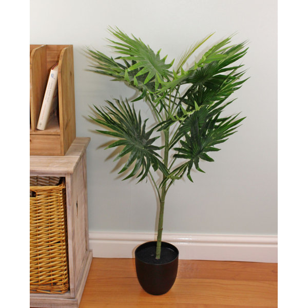 The Seasonal Aisle 85cm Artificial Palm Tree in Pot Wayfair.co.uk